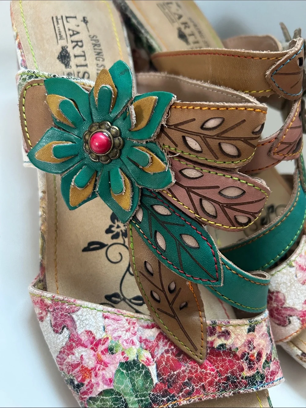 L'Artiste Spring Step Floral Sandal Slide